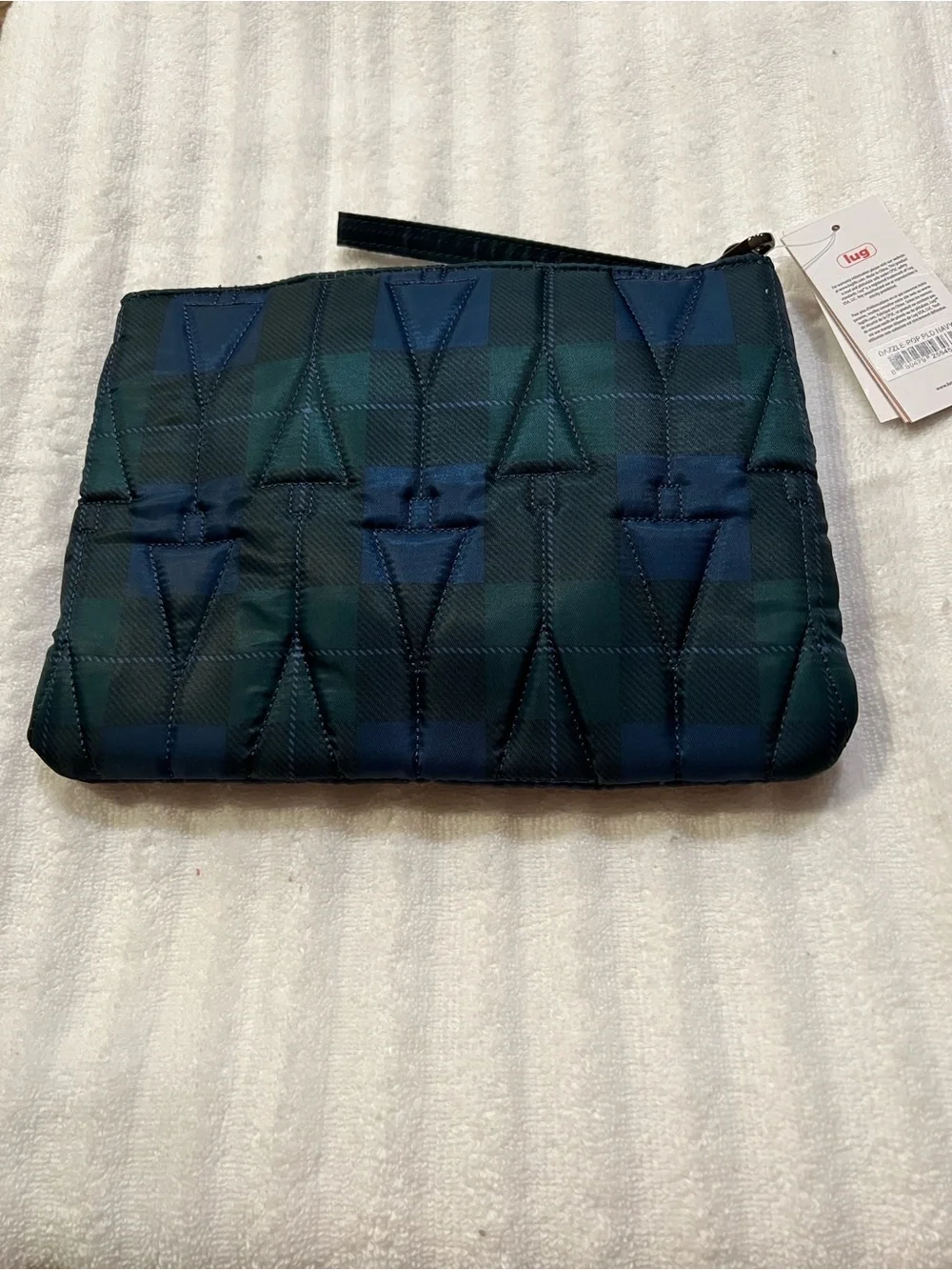 Lug Dazzle Crossbody in Pop Plaid Navy NWT